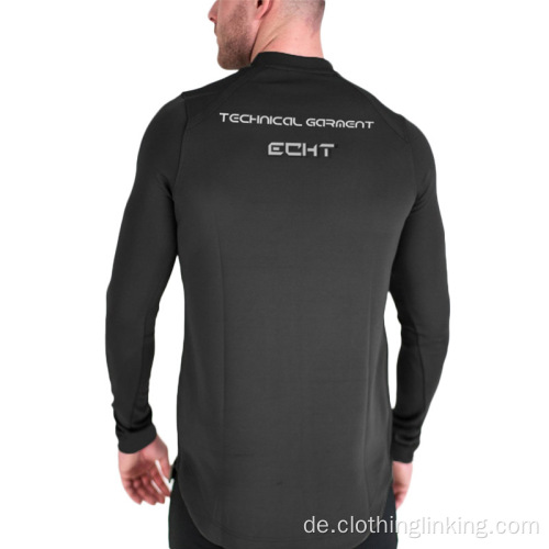 Tops Freizeit Bodybuilding Langarm T-Shirts